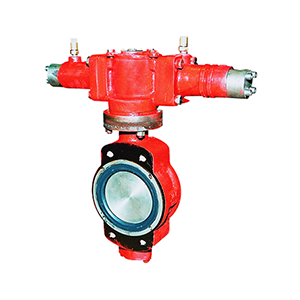 Bi-eccentric Wafer Type Hydraulic Operated Butterfly Valve