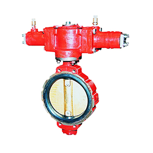 Centric Wafer Type Hydraulic Operated Butterfly Valve with Cylinder